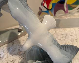 vintage Rosenthall Porcelain figurine "seagull in flight" designed by Fritz Heidenreich - circa 1950's