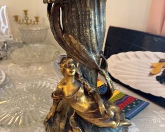 art Nouveau figural vase