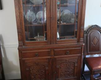 Dining  room  china  cabinet      38"  w   x   73" tall   x  17"  deep