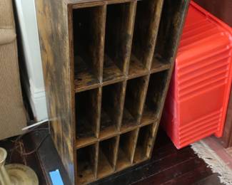 wood  storage  shelf