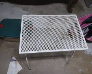 small iron table