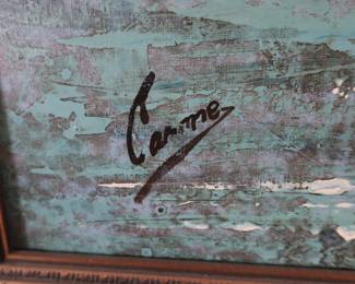 signature on art