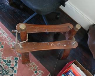 vintage camel  saddle seat