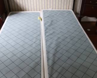 iron bed with box springs