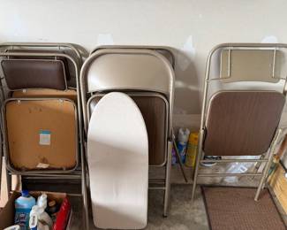 Vintage Samsonite MCM padded folding chairs