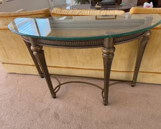 Half moon console table