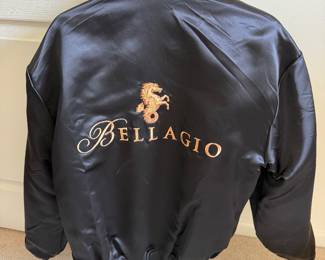 Vintage Bellagio satin bomber jacket (reversible)