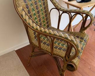 MCM Vintage rattan & wicker chairs, 2