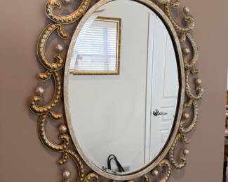 Ornate wall mirror