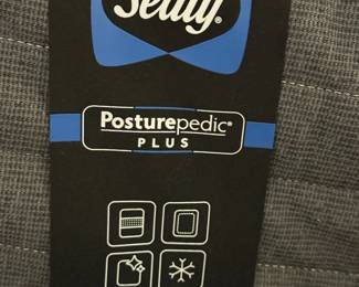 STANLEY King Size Sleigh Bed with SEALY Posturepedic Mattress