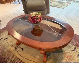 Magnussen Home Oval Cocktail Table