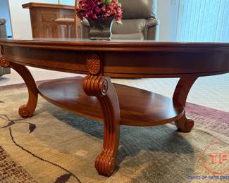 Magnussen Home Oval Cocktail Table