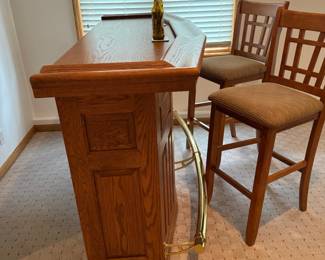 Free Standing Bar with Pull-Out Blackjack Table