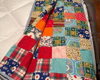 Handmade Crazy Patch Quilt