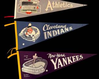 Vintage Baseball Pennants
