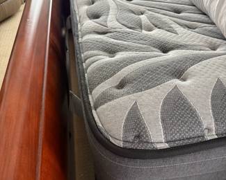 STANLEY King Size Sleigh Bed with SEALY Posturepedic Mattress