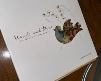Autographed signed books Hands + Dove the Art of Alexandra Nechita