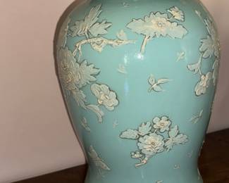 lovely lamp, small chip on bottom