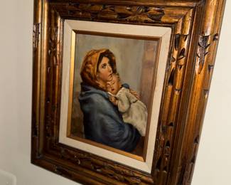 Oil signed J Caggiano