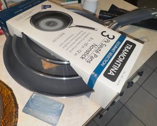brand new fry pans
