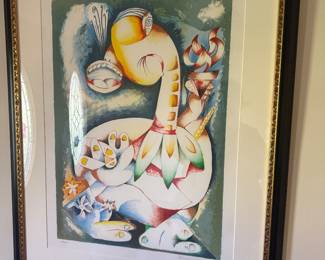 Nechita numbered Litho signed, perfect # 69/2500 with raised seal