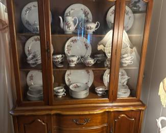 French Provencial China Cabinet