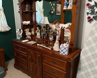 Great dresser with shelves and mirror