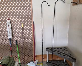 Sheppard Hooks, Corner Stand, Mops, Window Scraper