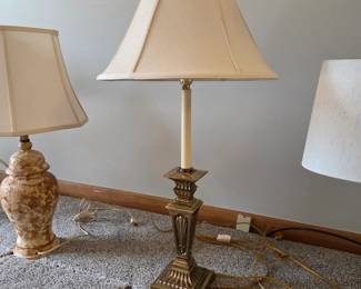 Brass Lamp with Shade
