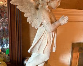 Marble angel statue