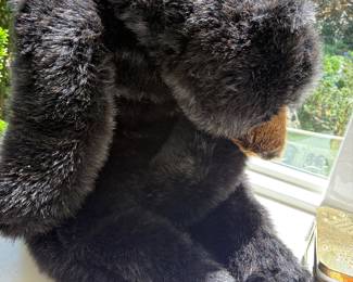 Large Ditz black stuffed bear