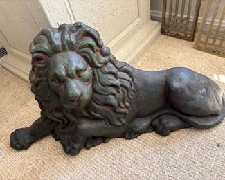Wrought iron lion