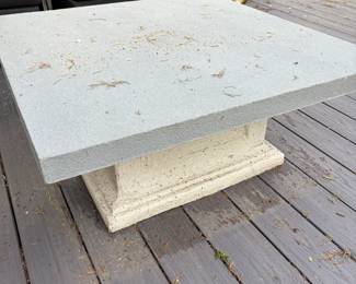 Concrete coffee table
