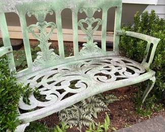 Antique garden bench