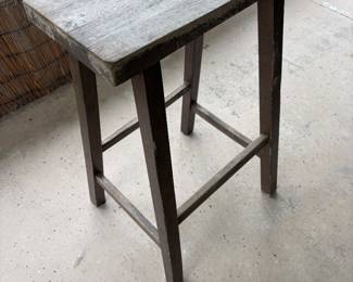 Saddle stool $25 17.5”w 9” d 29”t