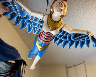 Wood Flying Balinese Dewi $60 24” L 28” W