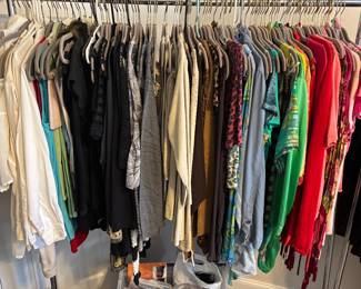 Handbags, wigs, Women’s clothes XS-M (most S) Men’s clothes XL, Men’s shoes 10, Women’s shoes 7.5-8, hats. Various prices