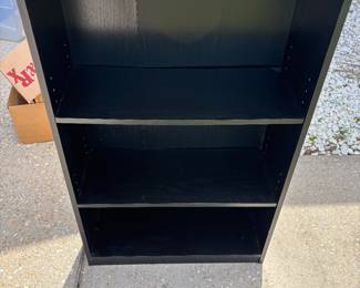 Black and white book cases. $20 each 24.5”w 9.5”d 40.5”t