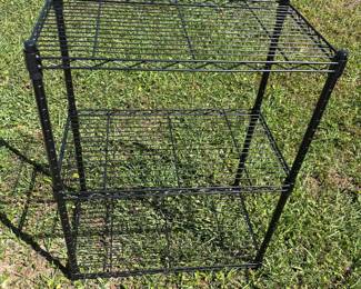 Black Metal Shelving 1-5 shelf $40 1-4 shelf $30 1-3 shelf $25
