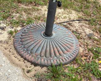 Metal Umbrella Stand $60.00. 20”diam 13”t