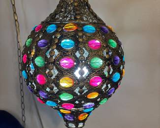 Pier One Caravan Gem Lamp $90.00 11”w 18”t
