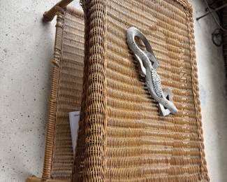 Wicker style table $75 28”l 17”d 11” t