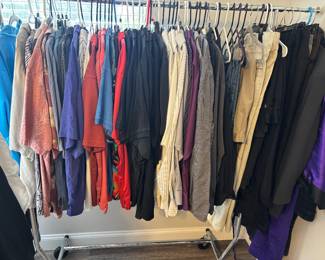 Handbags, wigs, Women’s clothes XS-M (most S) Men’s clothes XL, Men’s shoes 10, Women’s shoes 7.5-8, hats. Various prices