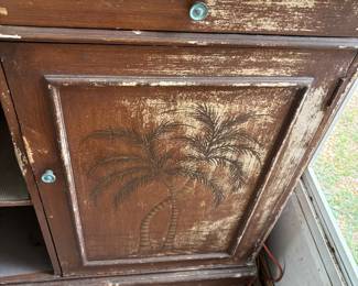 Tiki Bar 2 drawer 1 door $250.00 50”w 20”d 44”t