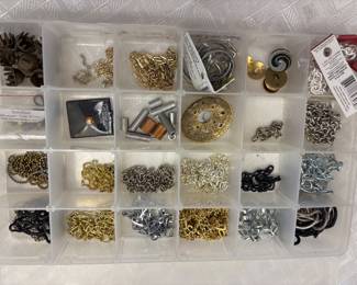 Jewelry: earrings, bracelets, necklaces. Jewelry making supplies, jewelry display pieces, semi precious stones. Some priced individually some by lots.