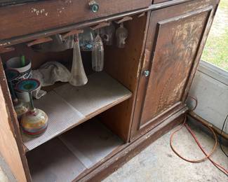 Tiki Bar 2 drawer 1 door $250.00 50”w 20”d 44”t