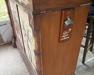 Tiki Bar 2 drawer 1 door $250.00 50”w 20”d 44”t