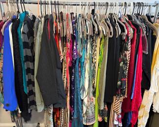 Handbags, wigs, Women’s clothes XS-M (most S) Men’s clothes XL, Men’s shoes 10, Women’s shoes 7.5-8, hats. Various prices
