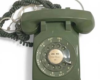 Green Landline Phone