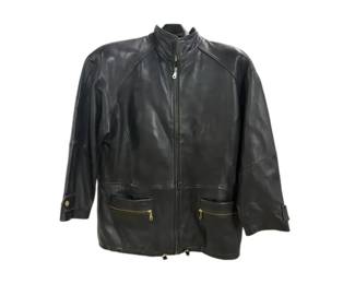 Black Braefair Leather Jacket Size M